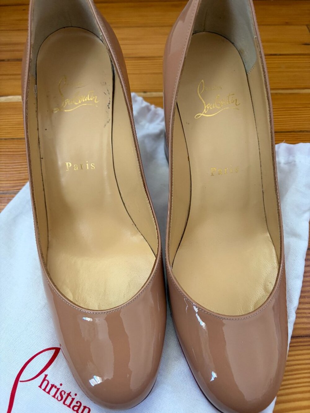 Christian Louboutin 85mm Miss Sab Patent Pumps Blush